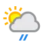 Patchy rain nearby