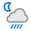 Moderate or heavy rain shower