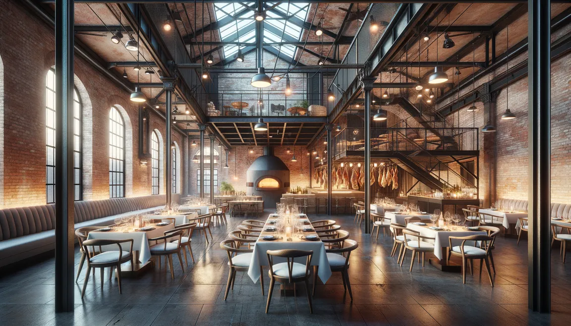 Industrial delight in Berlin: discover the charm of an authentic Italian restaurant in the loft Fabrik 23