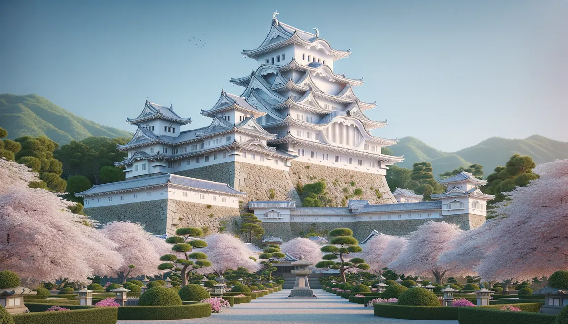 Japanese Himeji Castle and Its History Written in Golden Words