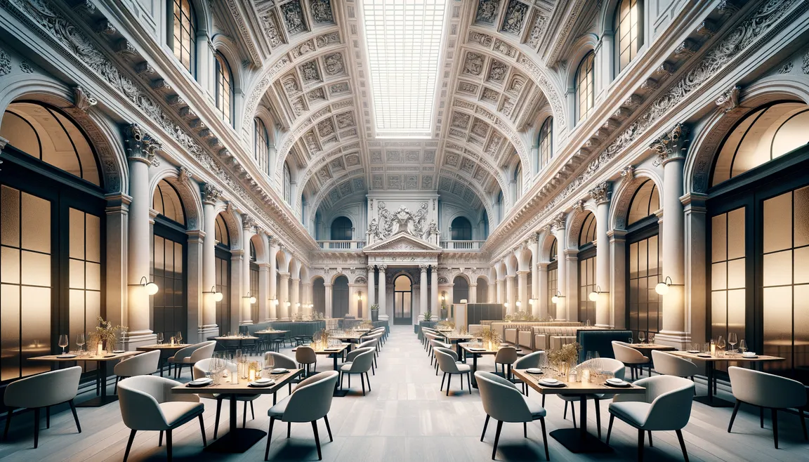 Fiera: obłędnie piękna restauracja w Antwerpii w budynku dawnej giełdy papierów wartościowych