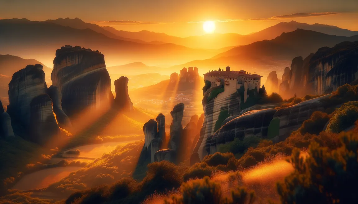 Romantic weekend in Meteors: magical sunsets and enchanting places