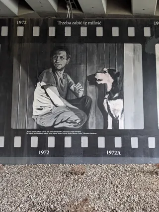 Mural "Jan Himilsbach i Zdzisław Maklakiewicz"
