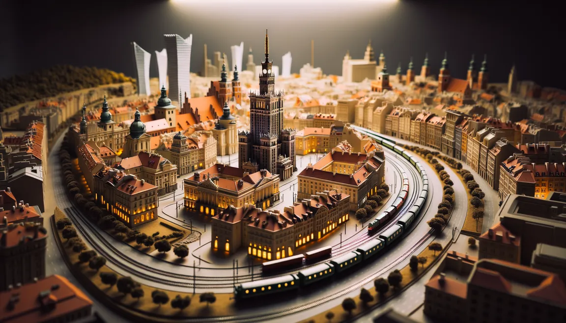 Railroad: Warsaw in 1:25 scale made with meticulous attention to detail