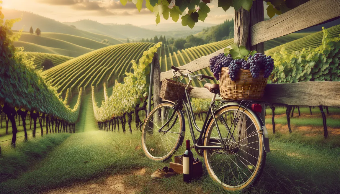 Active Leisure in the Province: Combine cycling with sightseeing in vineyards