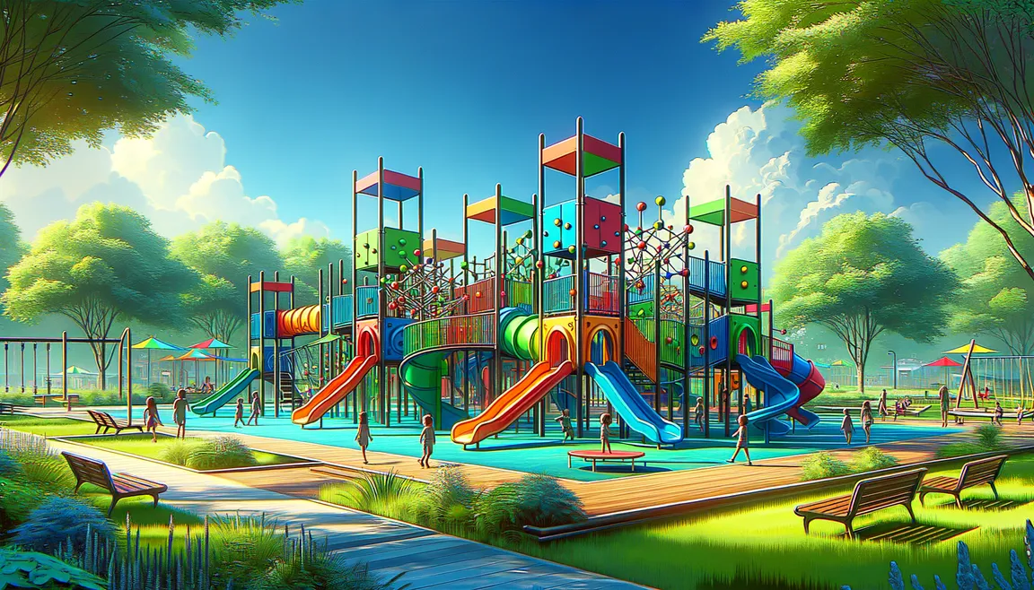 Warsaw: Playgrounds in Bemowo for Common Time with Children