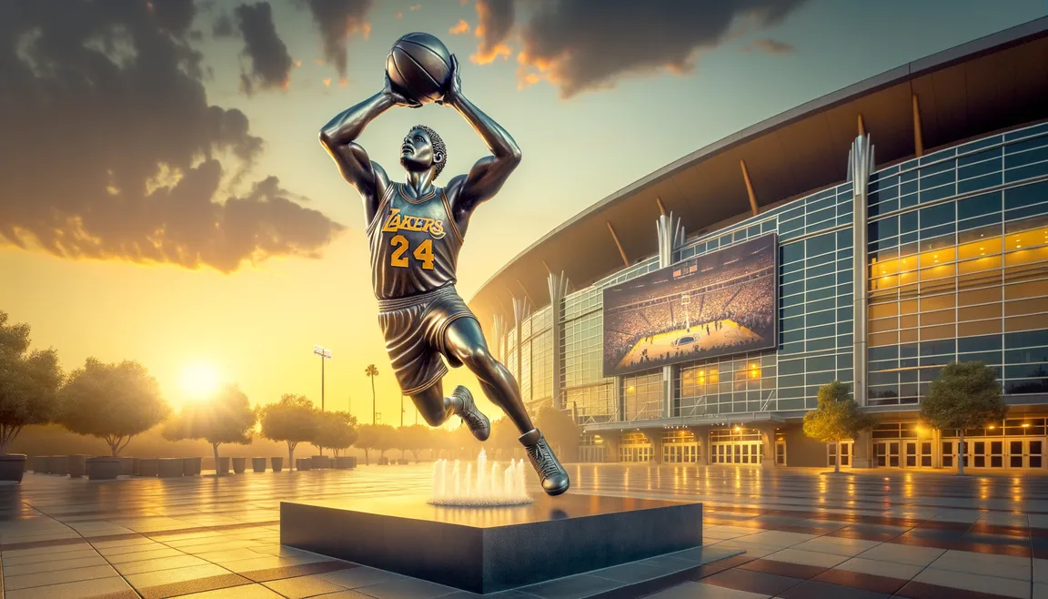 Los Angeles: memorials of local legend Kobe Bryant
