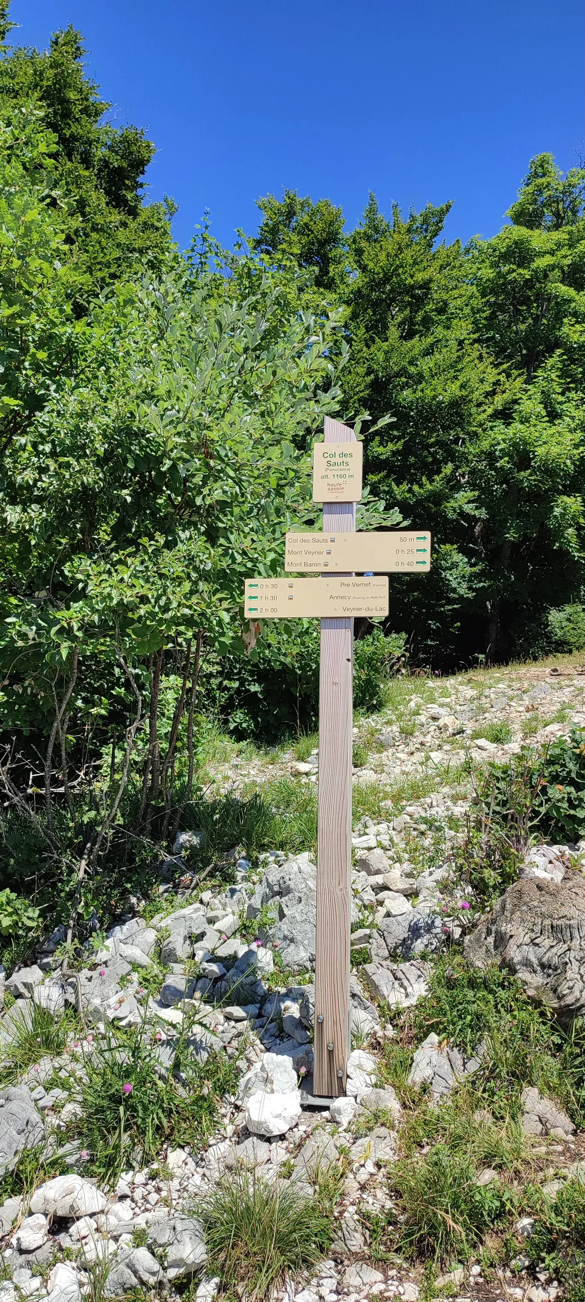 Starting point for the Mount Veyrier hike