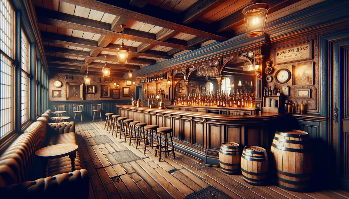Sam Smith bought a former brewery. Today, the atmosphere of this pub transports you back to the 18th century