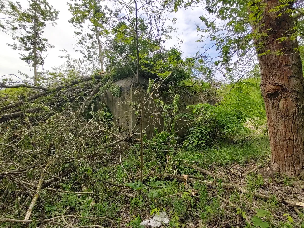 Niemiecki schron bierny dla działa przeciwpancernego typu Regelbau 701