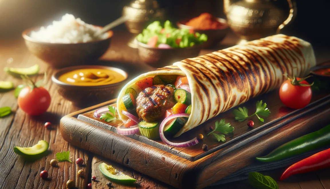 Delicious buttered kebab in London with fresh toppings for less than £3? At Dawat it's possible