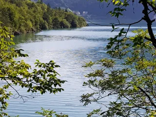 Molveno Lake Waterfall