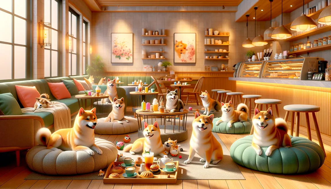 Remember the famous meme with the dog? Now there's a cafe in London where you can hug and stroke shiba inu dogs
