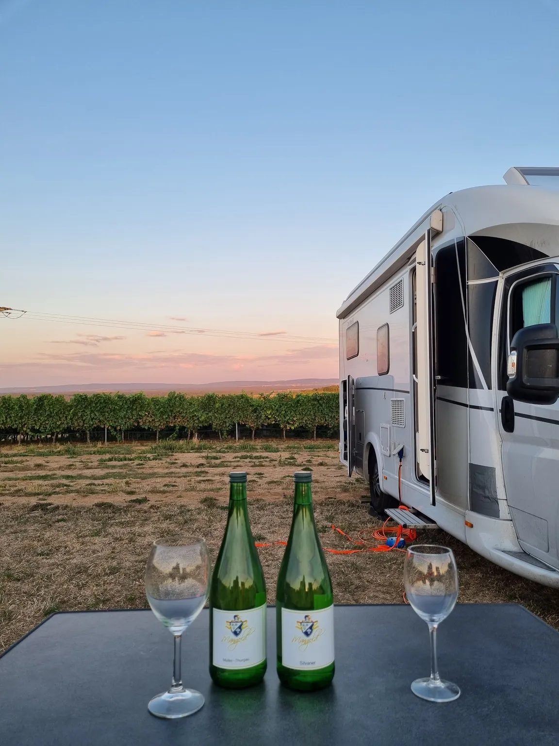 Weingut und Brennerei Mangold Panoramastellplätze Wohnmobilstellplätze
