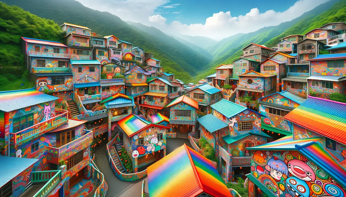 Taichung City: the Rainbow Village in Taiwan