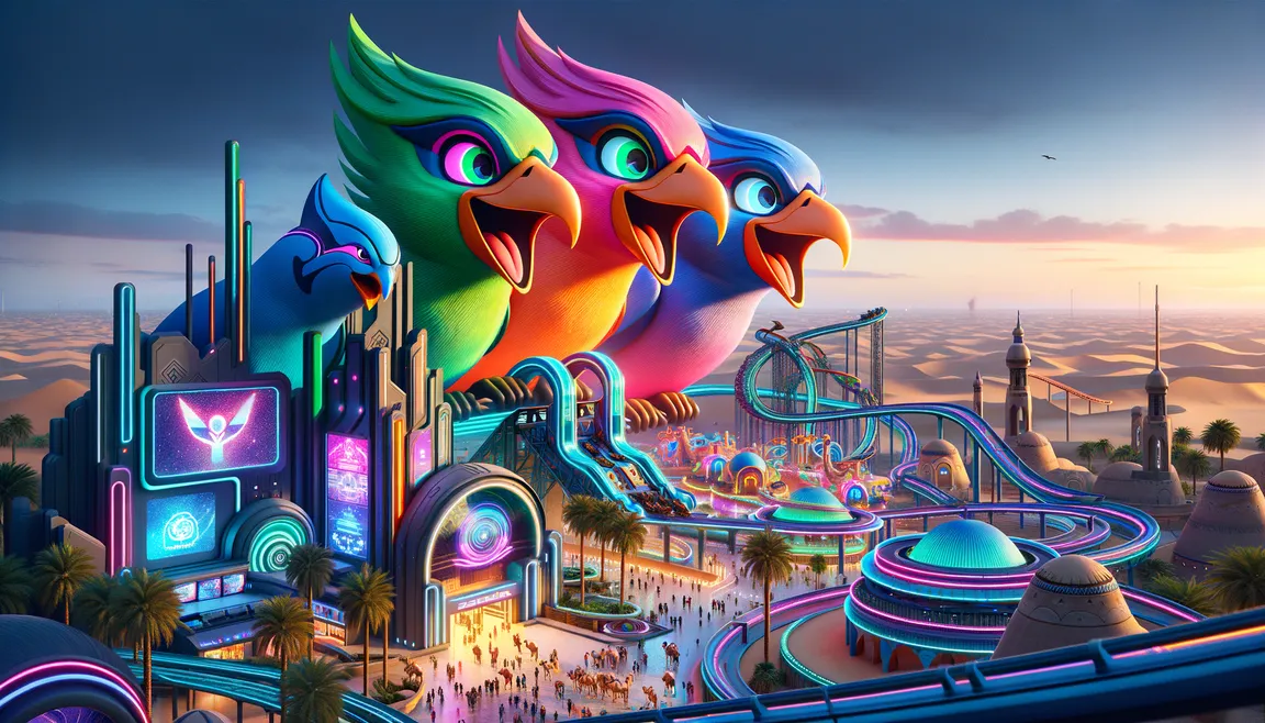 From Angry Birds park to giant robots Transformes: Doha for small and large