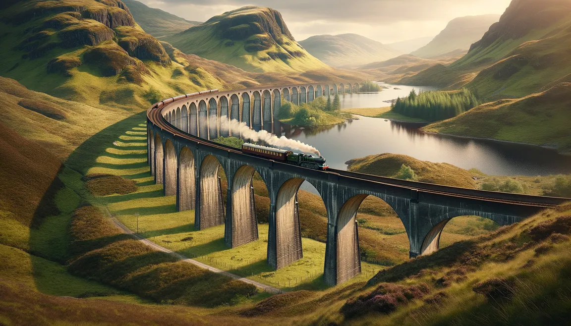 Glenfinnan Viaduct: Hogwarts Express w szkockim krajobrazie