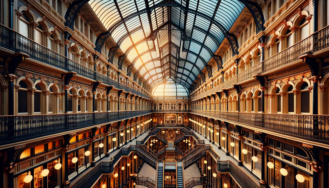 Cleveland Arcade: poznaj architektoniczne cudo jednego z pierwszych centrum handlowych Ameryki
