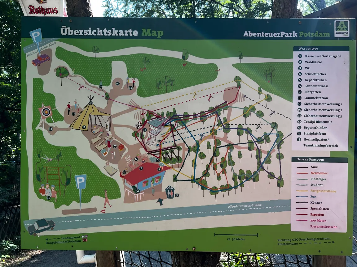 AbenteuerPark Potsdam - auf Anfrage ab 10 Personen bis 28. Dezember geöffnet.