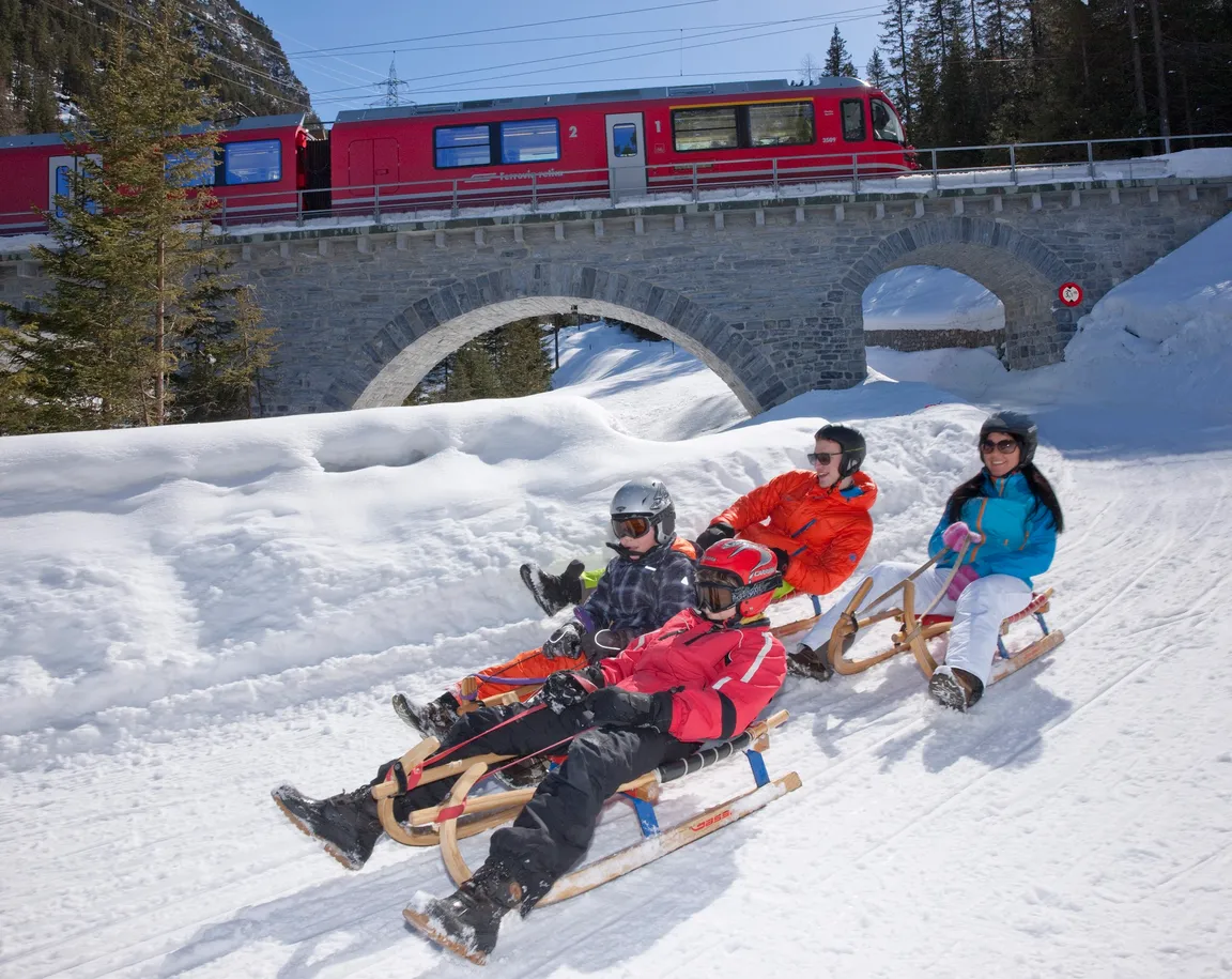 Preda-Bergün Schlittelabenteuer