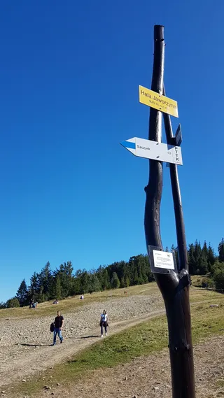Kolej linowa Skrzyczne - stacja pośrednia Jaworzyna