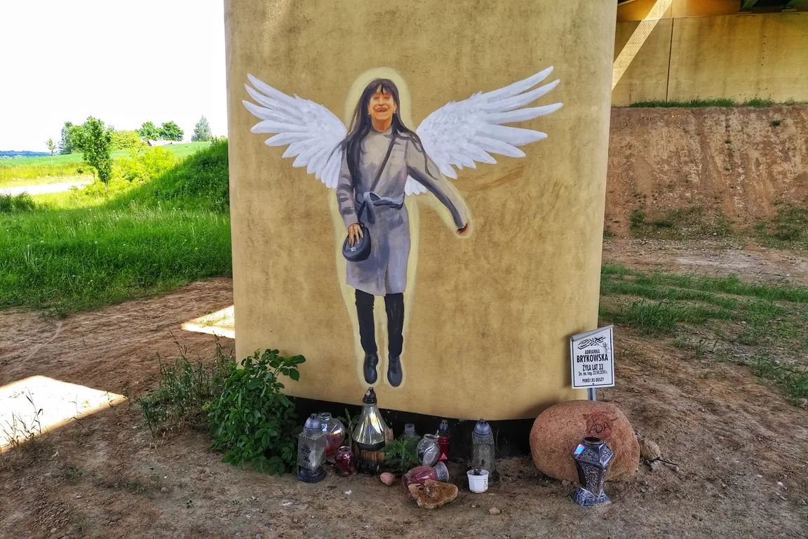 Mural pamiątkowy św.p. Adrianny Brykowskiej