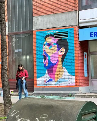 Novak Djokovic Mural