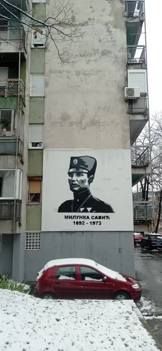 Mural of Milunka Savić