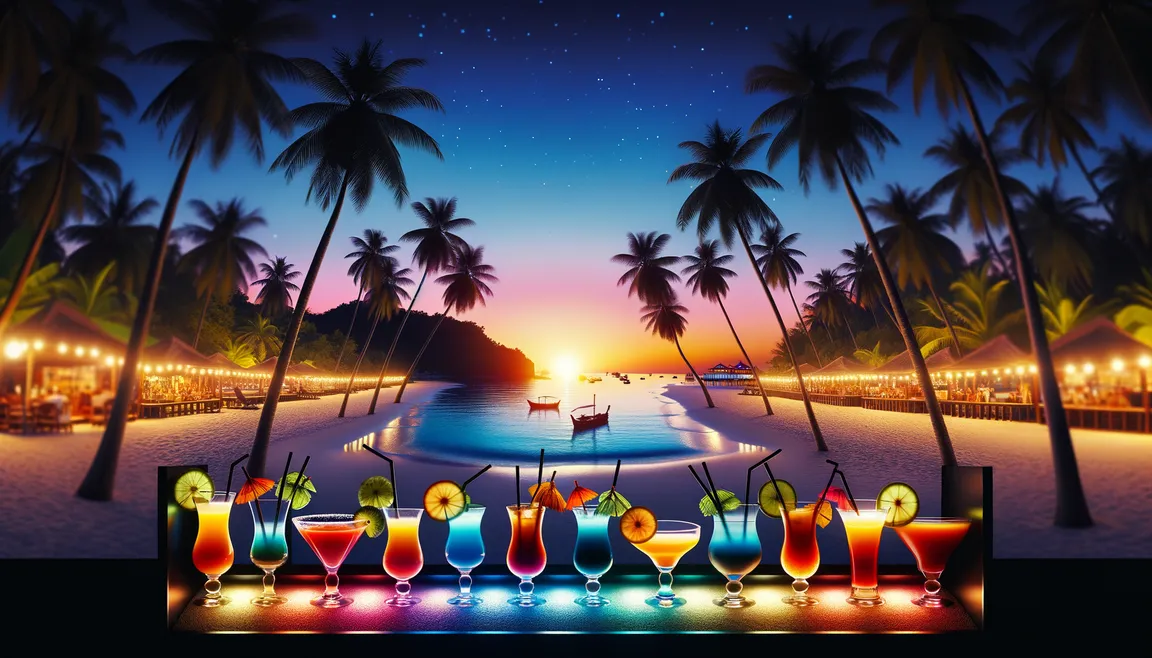 Koh Nang Yuan after sunset: clubs, bars and famous parties