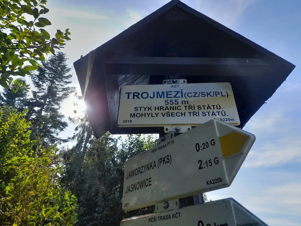 Trójstyk granic Polski-Czech-Słowacji