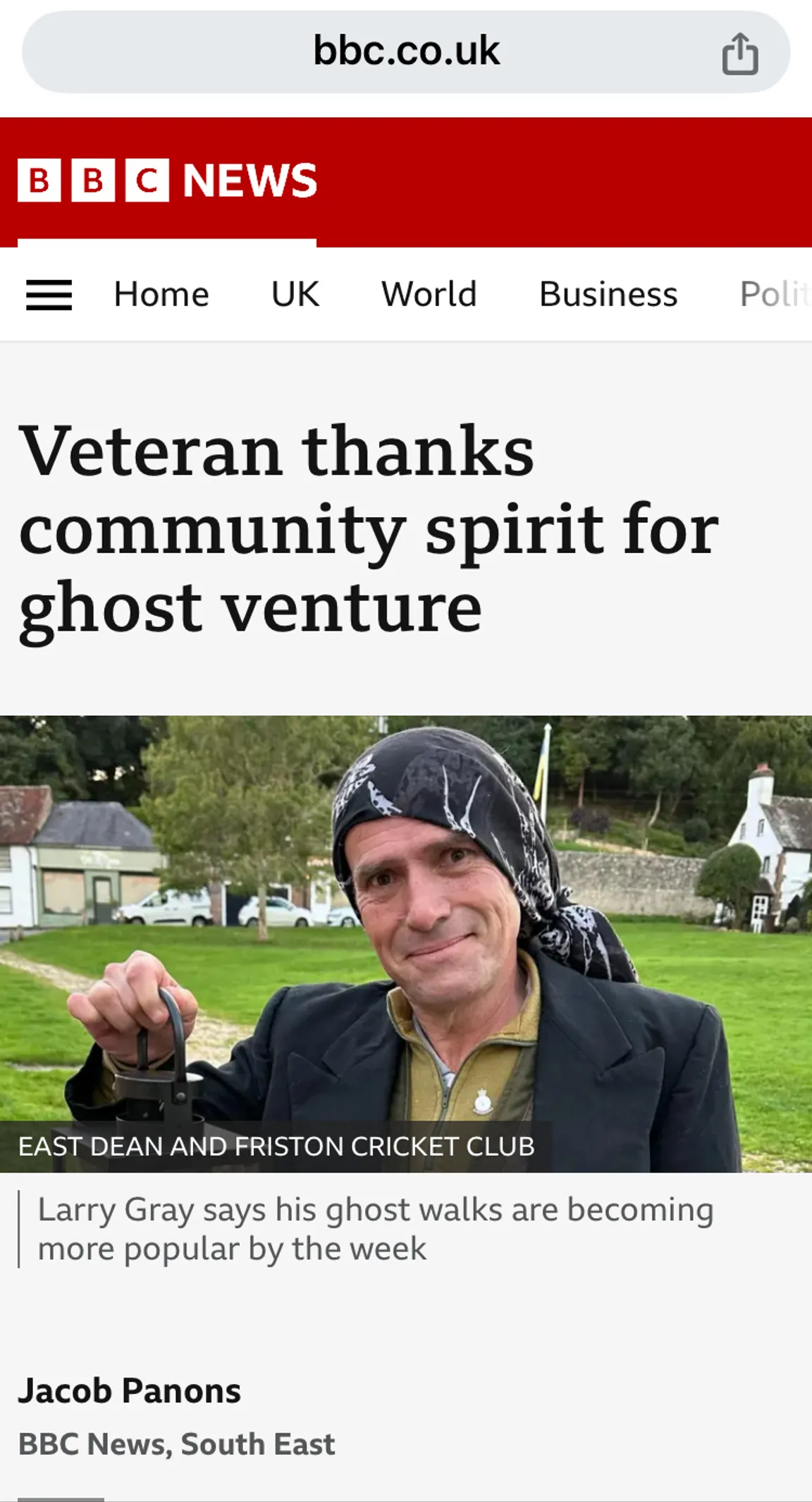 East Dean Ghost Walks