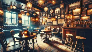 Bar-within-a-museum-of-espionage: