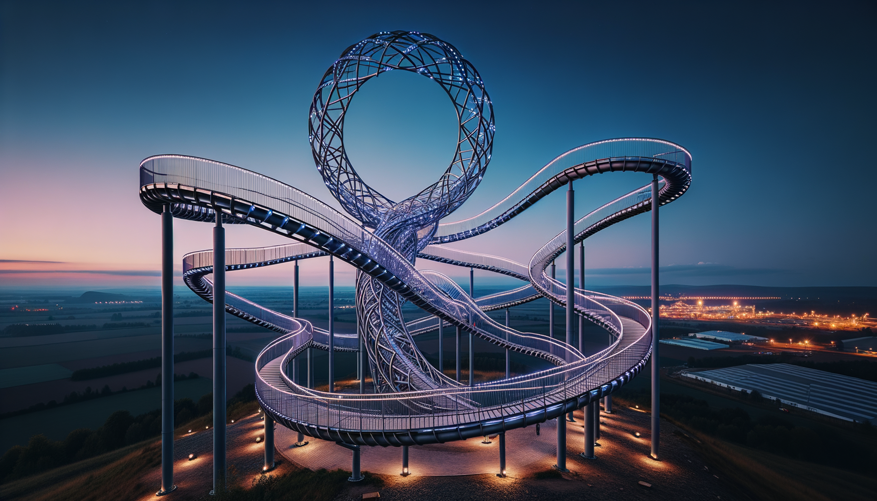 Tiger & Turtle: otwarty całą dobę rollercoaster po... | Hopsa