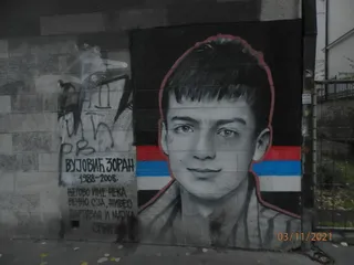 Mural of Zoran Vujović