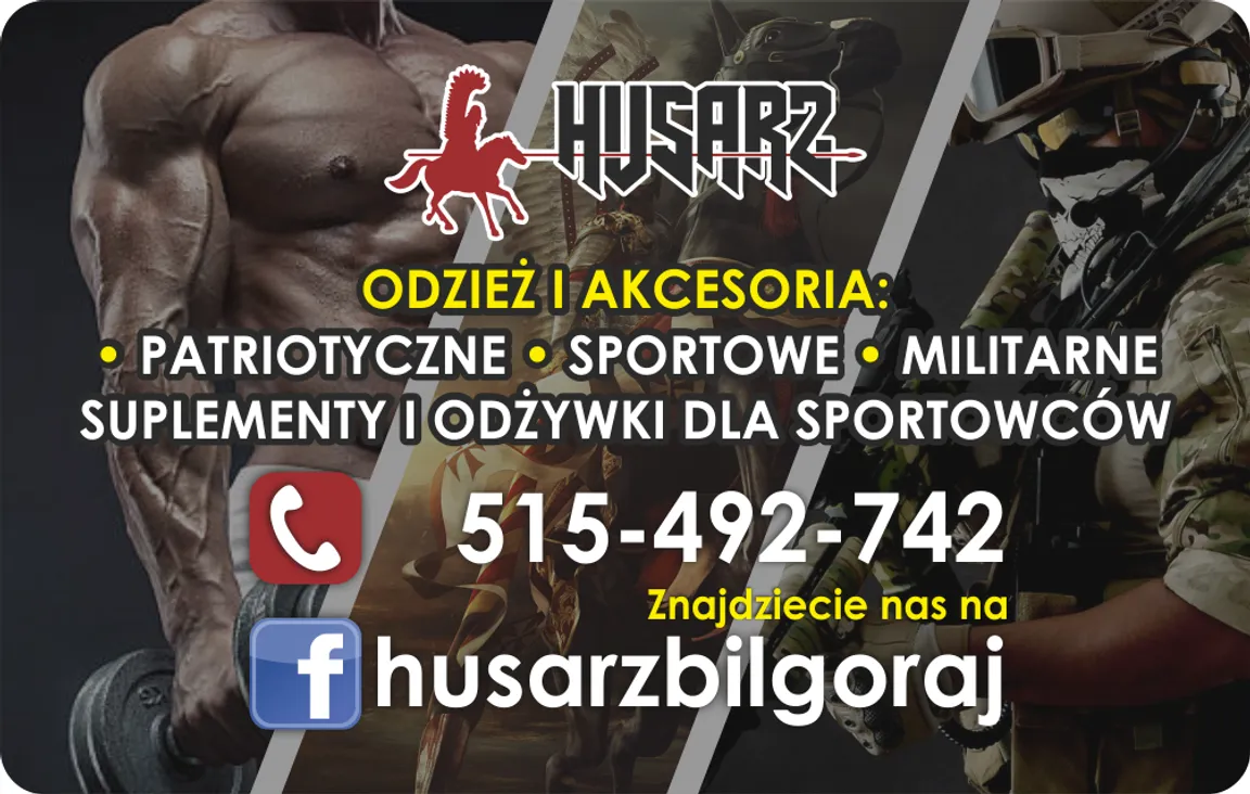 Husarz Biłgoraj. Militaria - Sport - Patriotyzm. Suplementy i odżywki dla sportowców