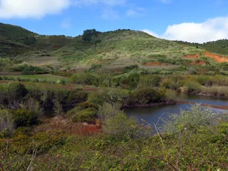 Water mountain trail