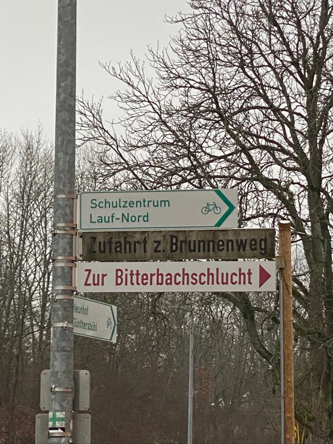 Fussweg zur Bitterbachschlucht