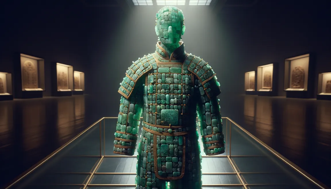Why in ancient China rulers were buried in jade armor