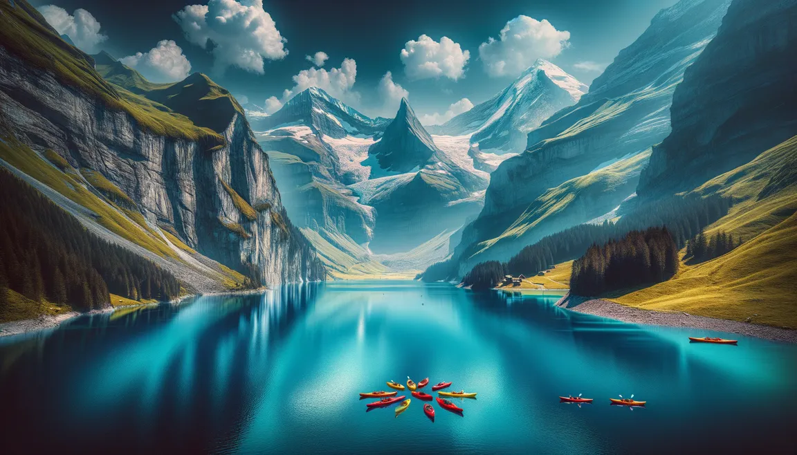 Guide for fans of water adventures: where to go kayaking in Switzerland