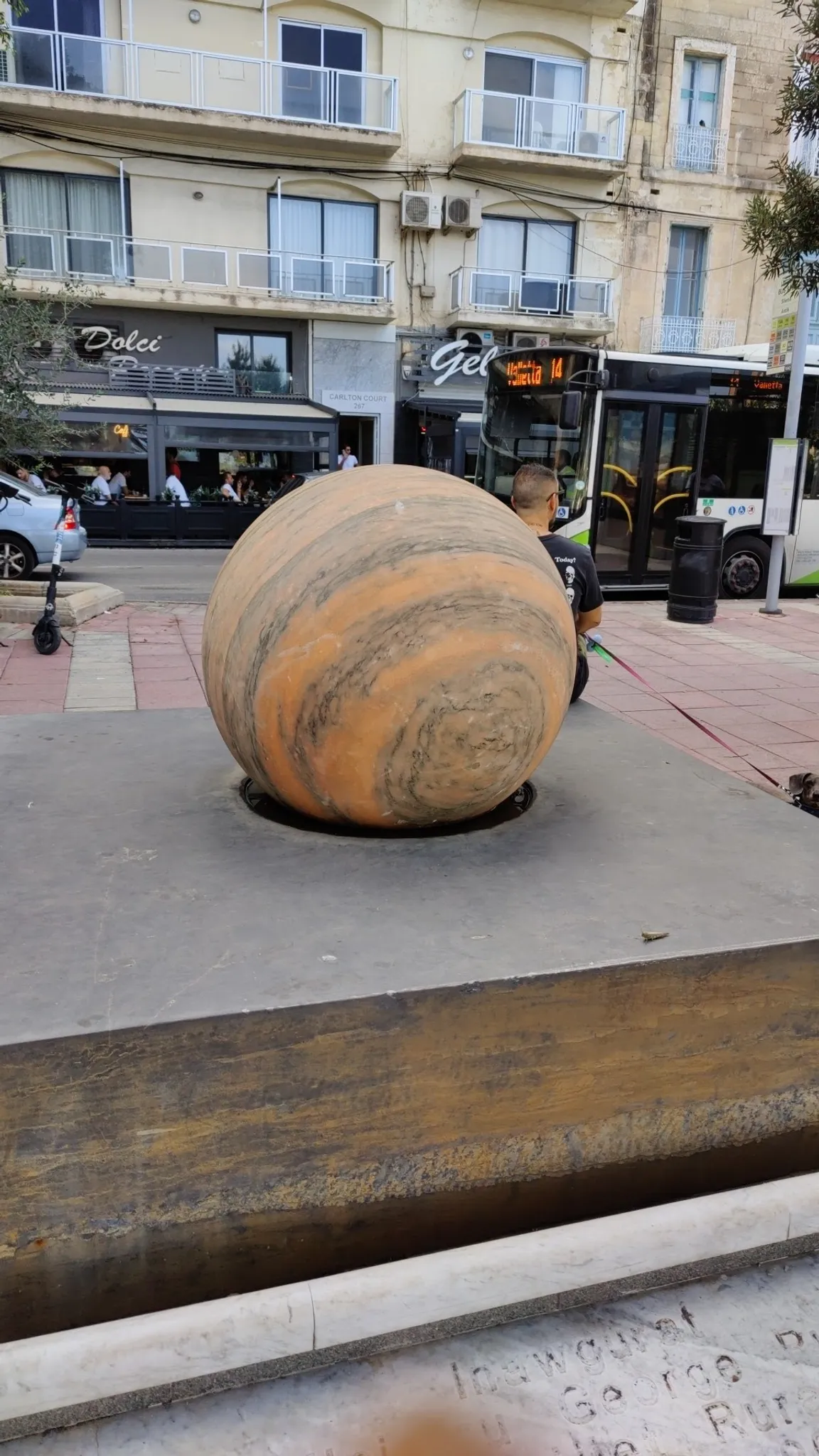 Rolling Marble Sculpture