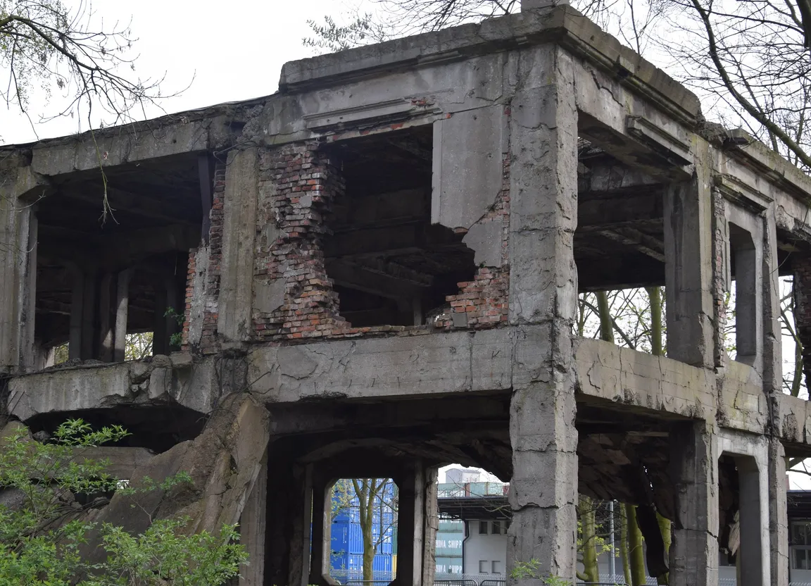 Westerplatte ruiny Nowych Koszar