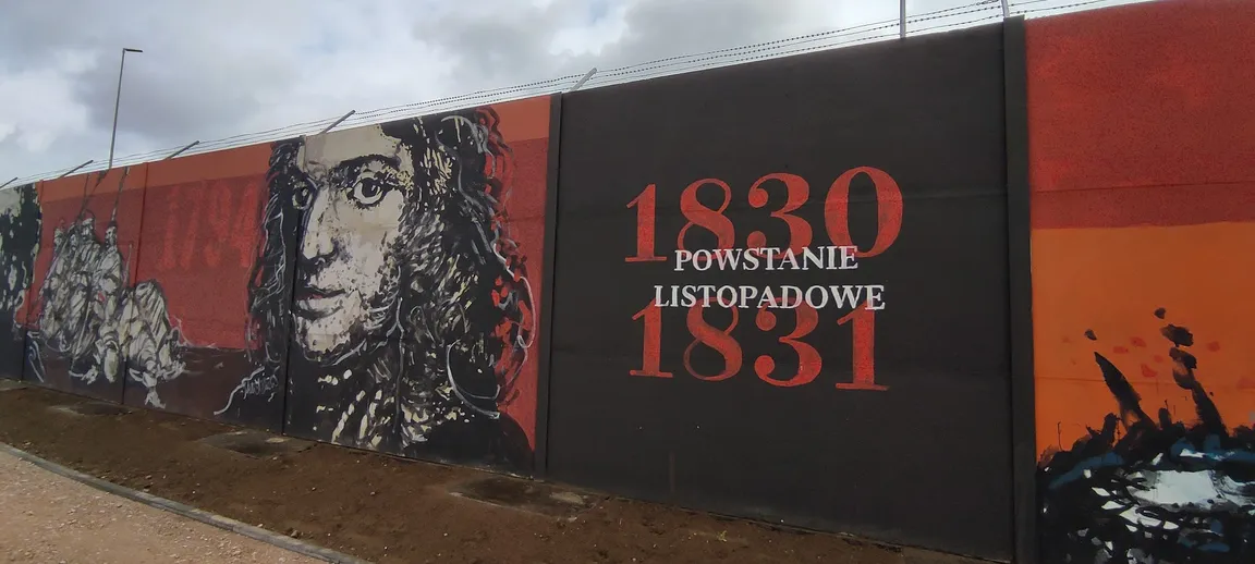 Mural - historia Polski.
