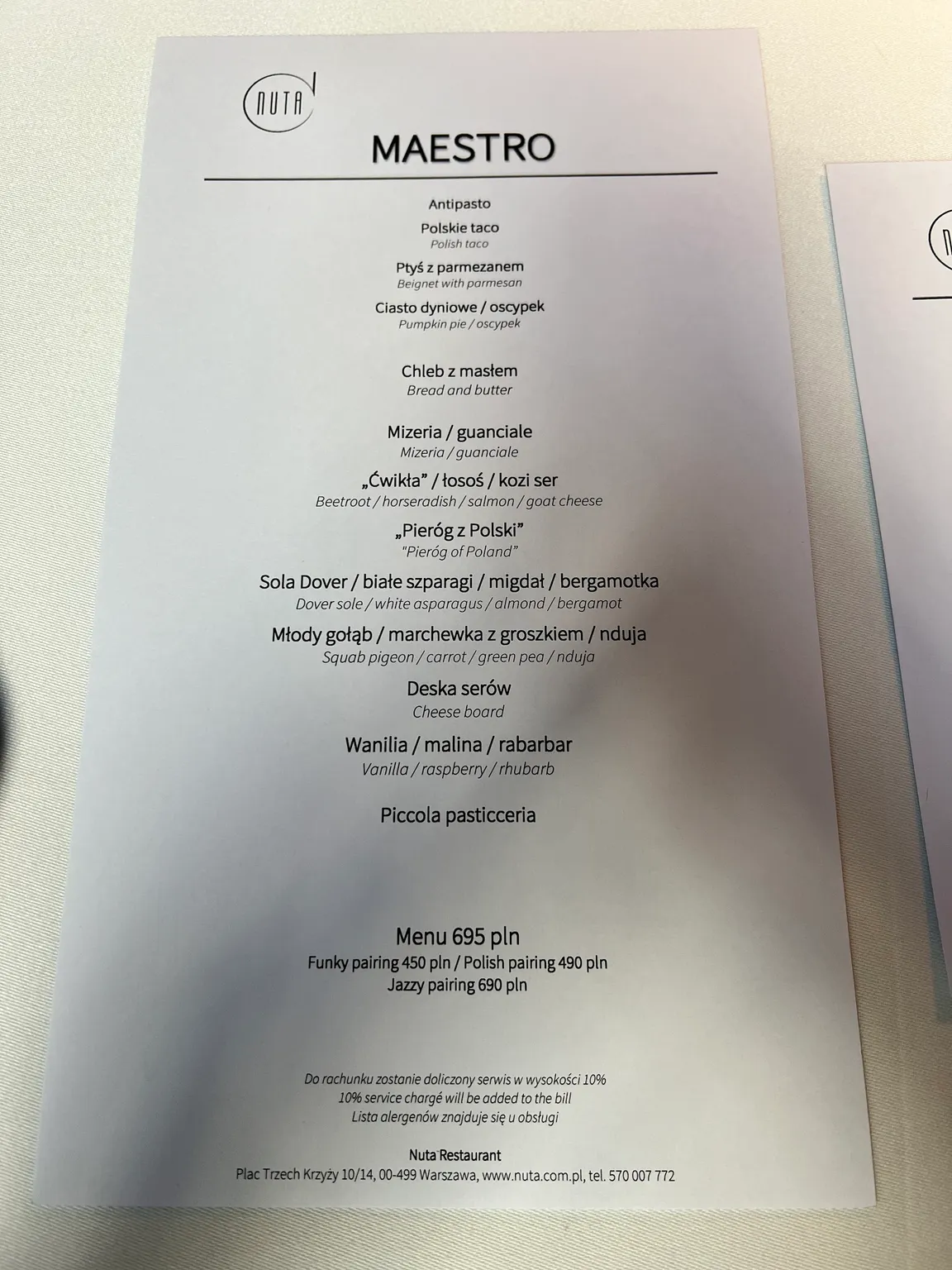Restauracja NUTA