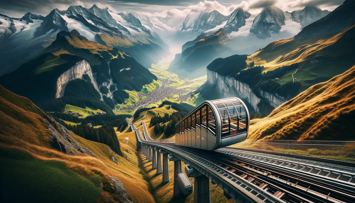 Exciting-travel-by-the-Stosbahn-in-Switzerland: the world's steepest railroad and its surroundings