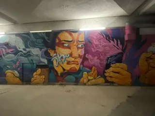 Grafitti Street Art inside Underpass