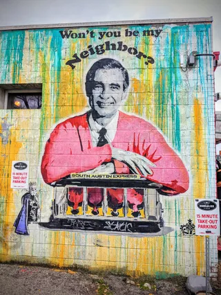 Won't You Be My Neighbor Mural