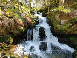 Aussichtspunkt oben am Wasserfall