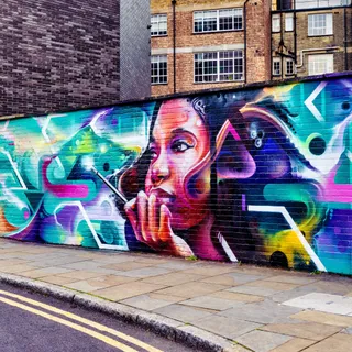 Street art mural