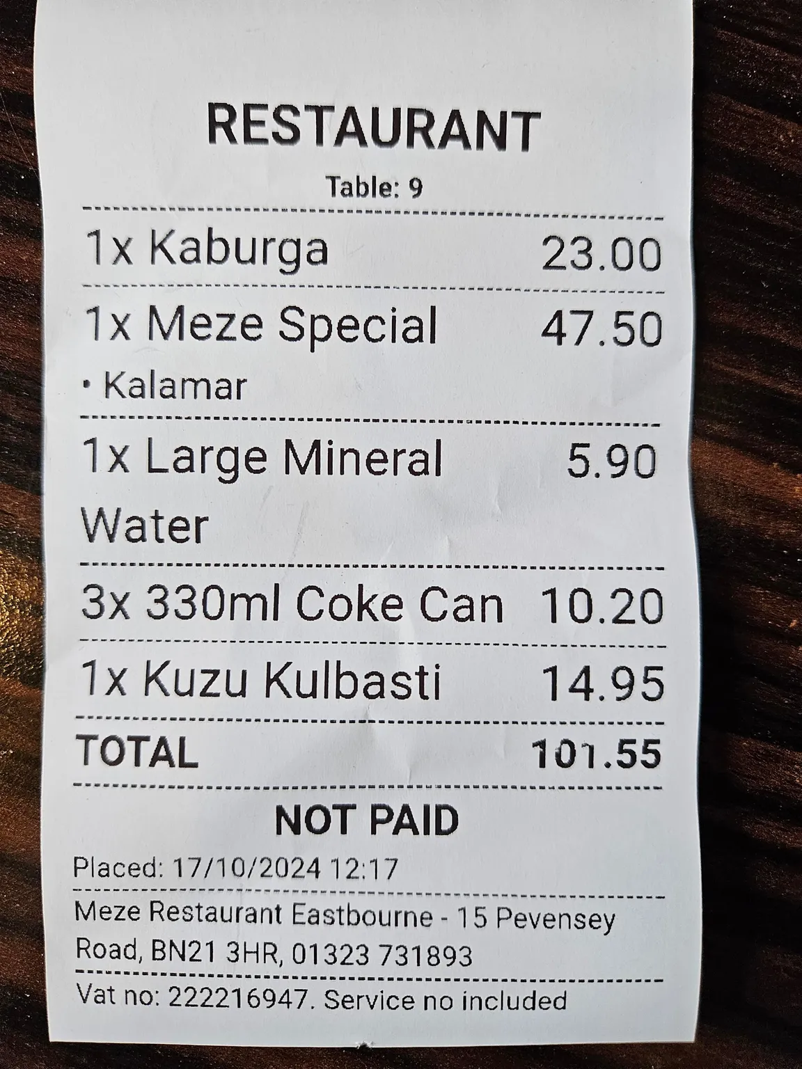 Meze Restaurant Eastbourne