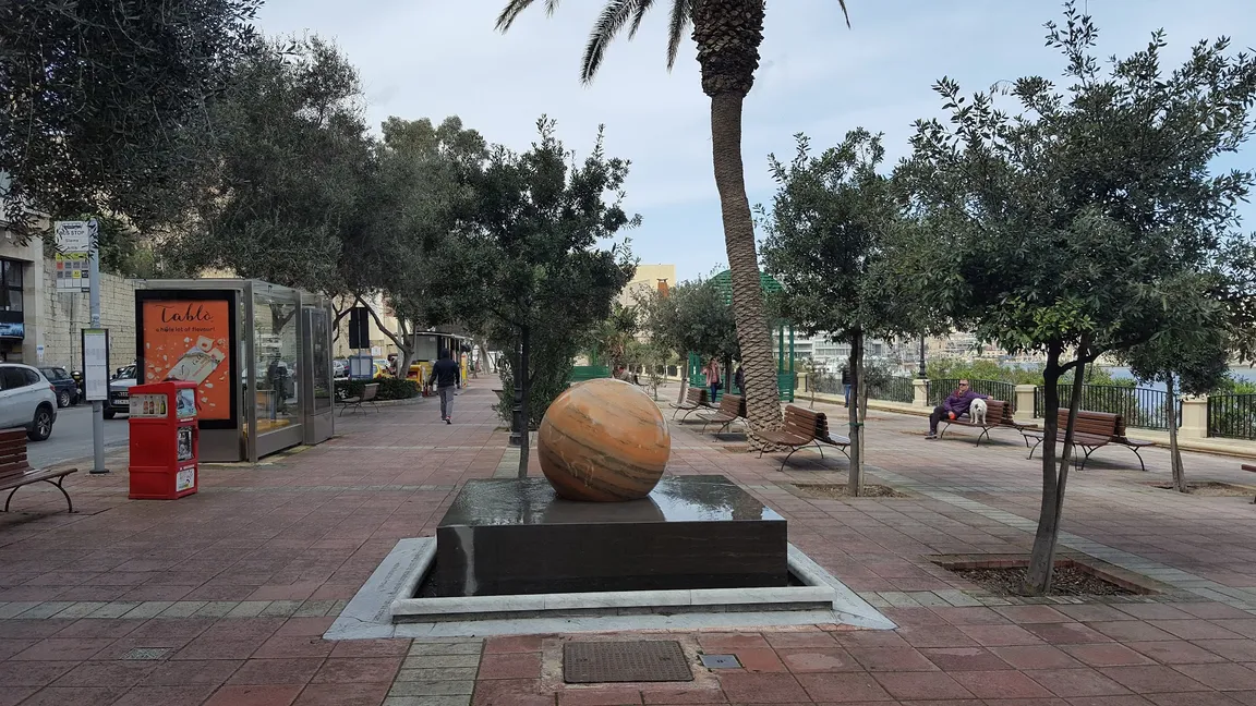 Rolling Marble Sculpture